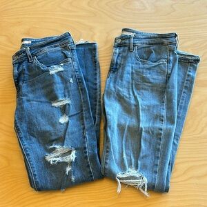 Two pairs of Levi’s 711 skinny jeans size 27